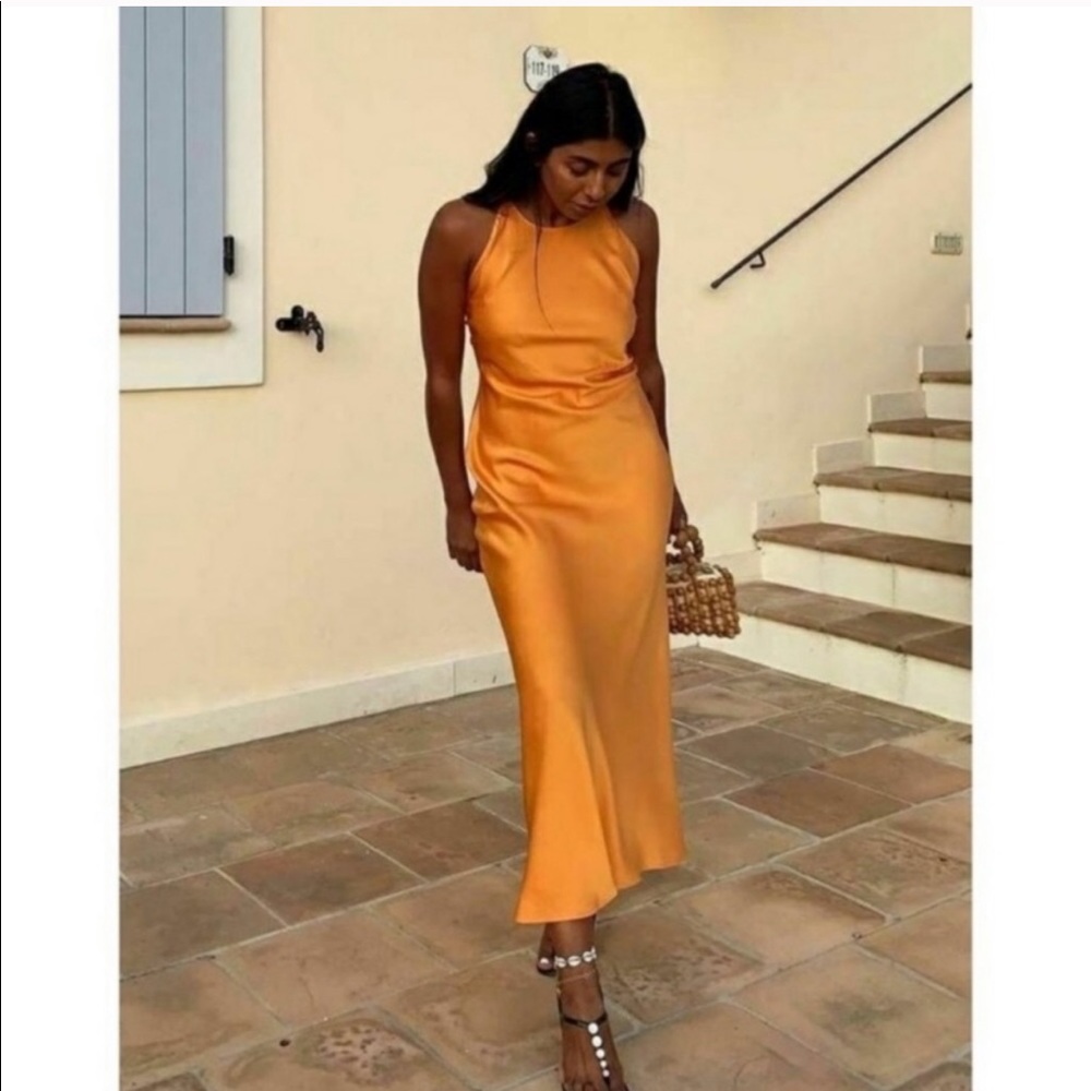 NWT Satin Effect Dress size xsmall